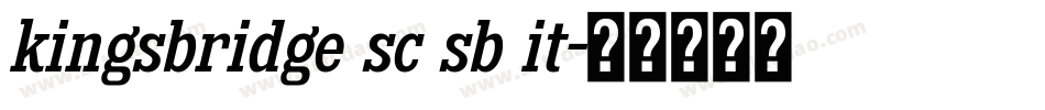 kingsbridge sc sb it字体转换